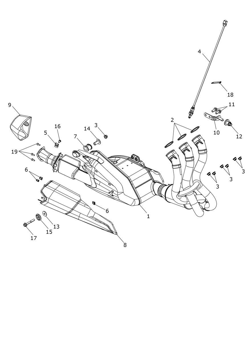 Exhaust System exploded diagram