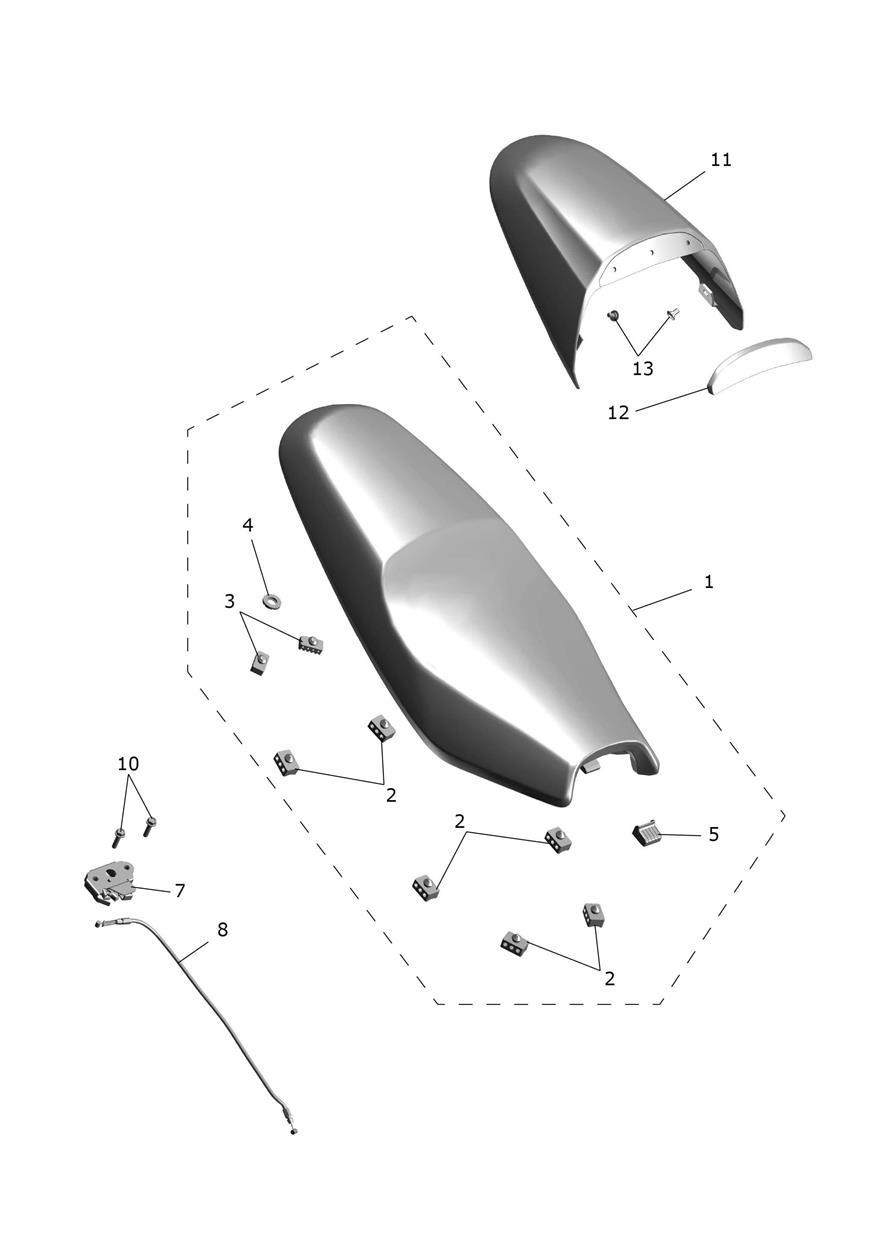 Seat exploded diagram