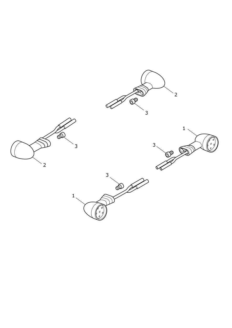 Indicators - Models fitted with Cockpit Fairing exploded diagram