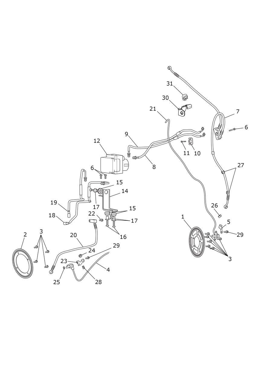 ABS System exploded diagram