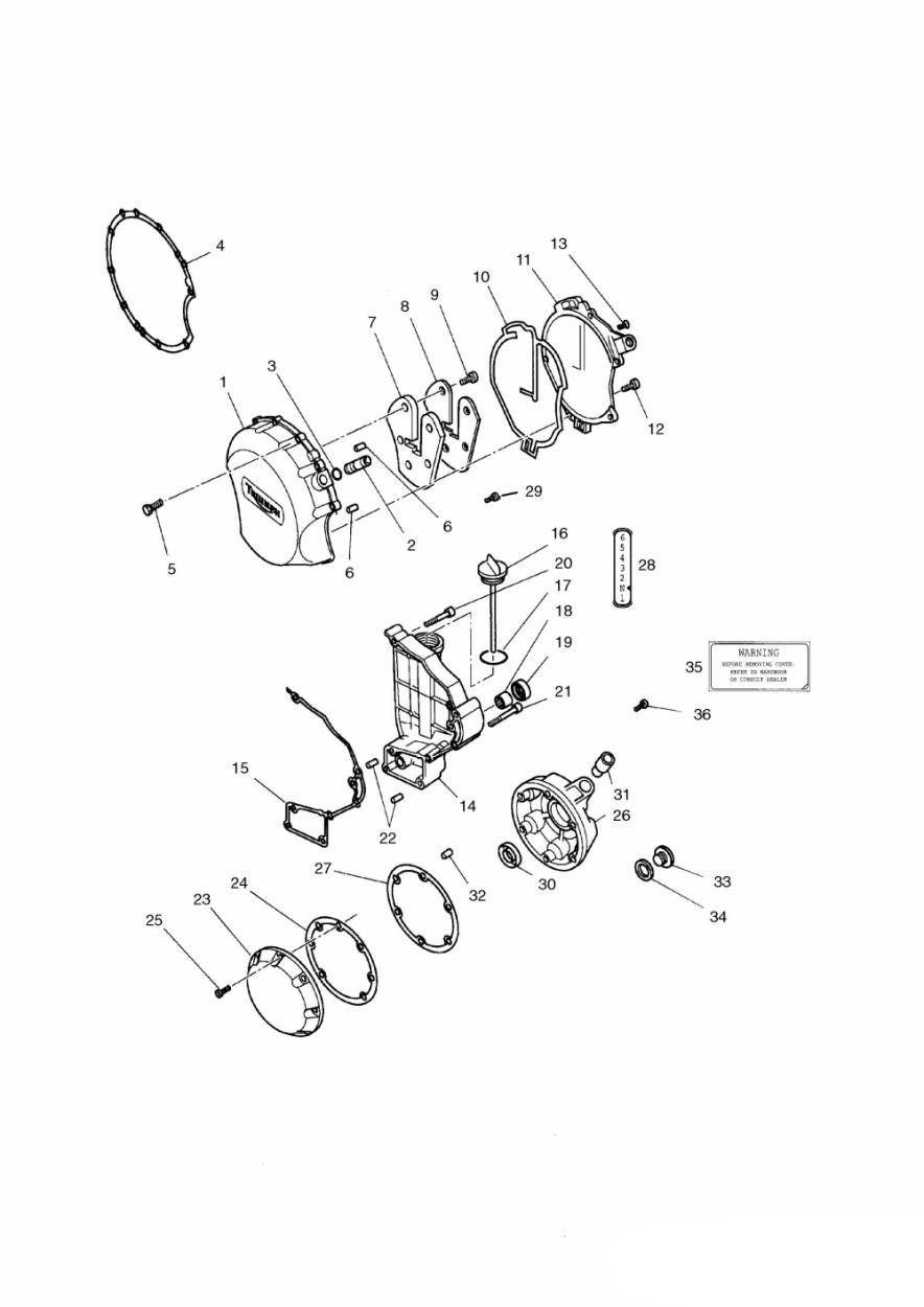 Engine Covers 4 Cylinder Silver exploded diagram