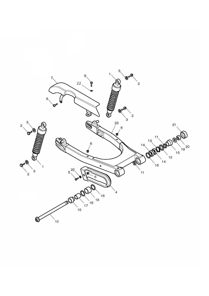 Rear Suspension exploded diagram