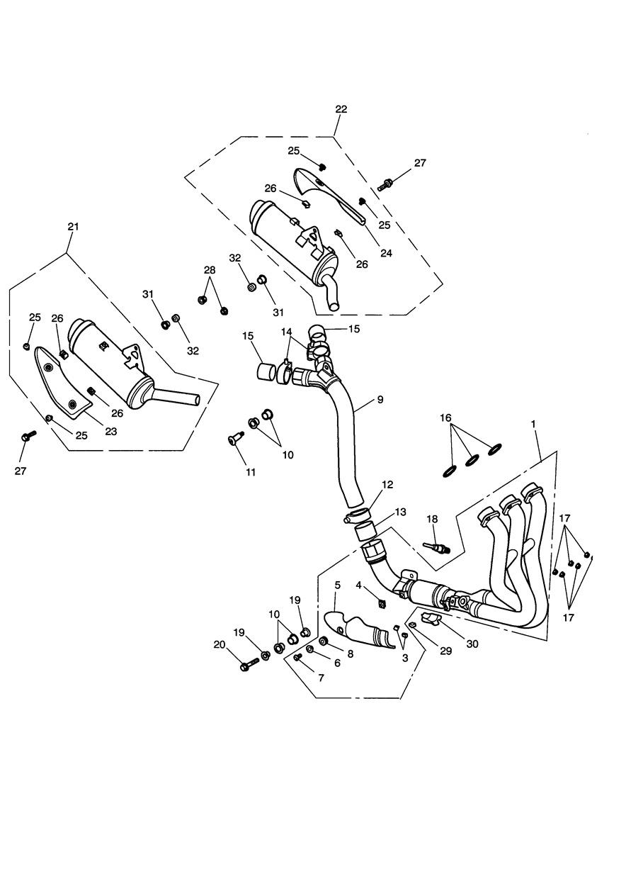 Exhaust System exploded diagram