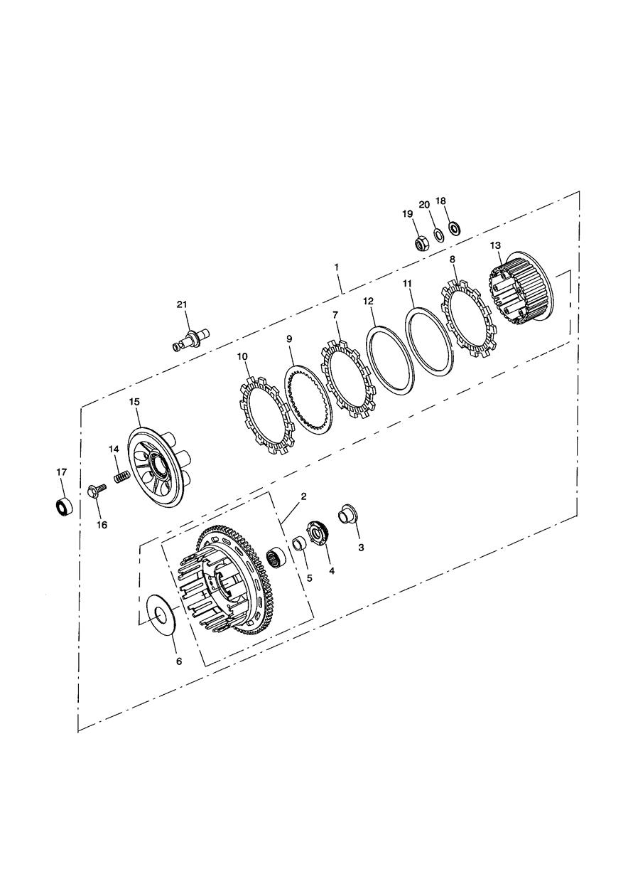 Clutch exploded diagram
