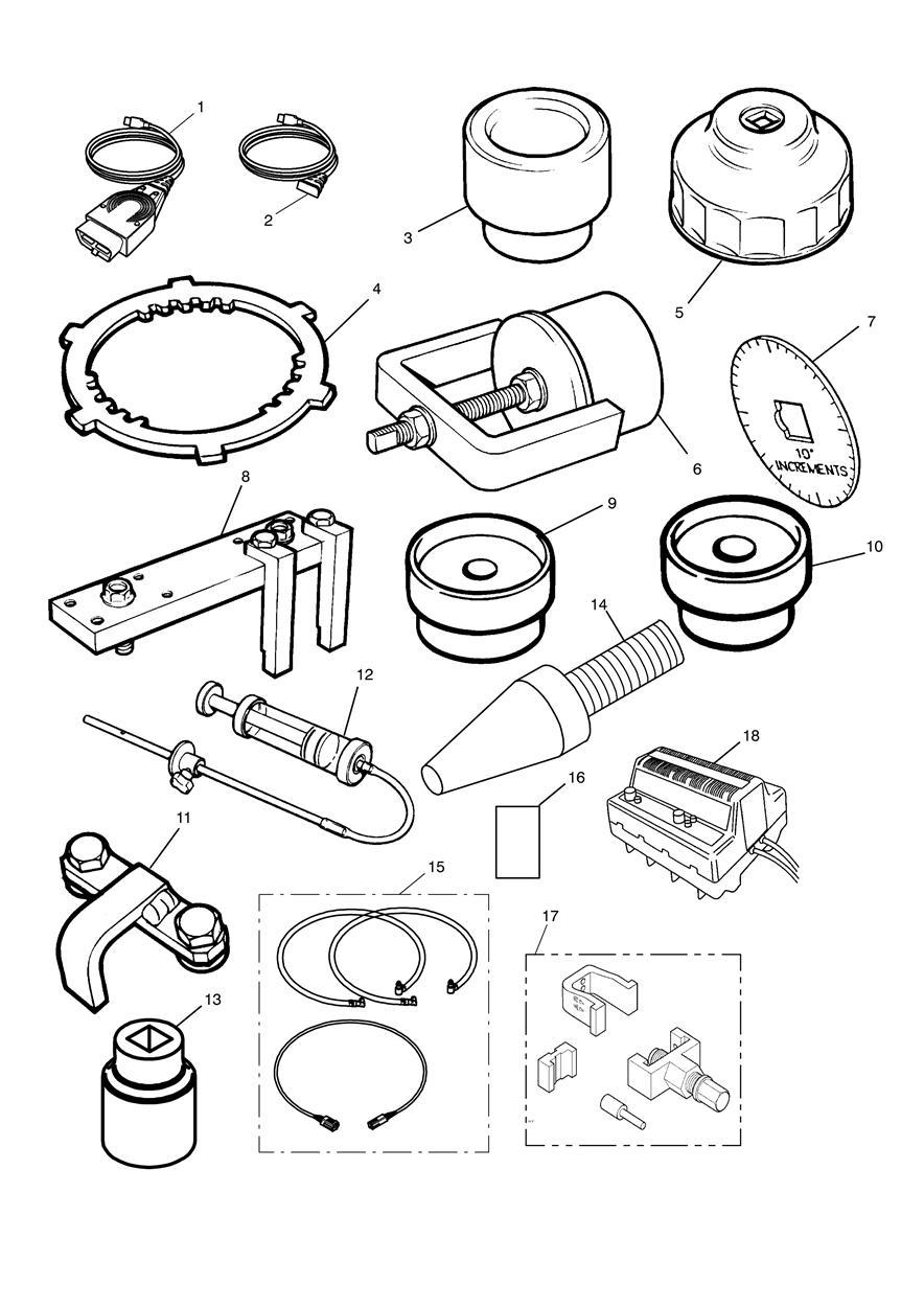 Service Tools exploded diagram