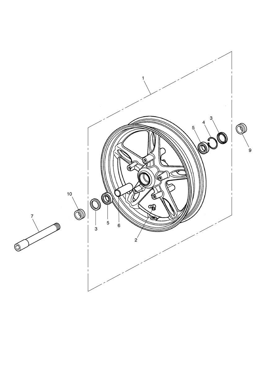 Front Wheel exploded diagram