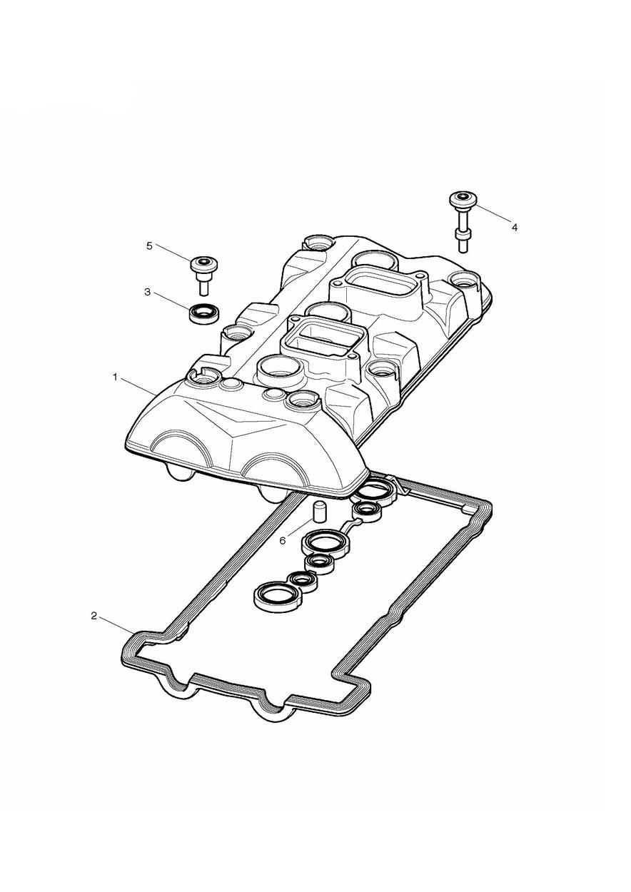 Cam Cover exploded diagram