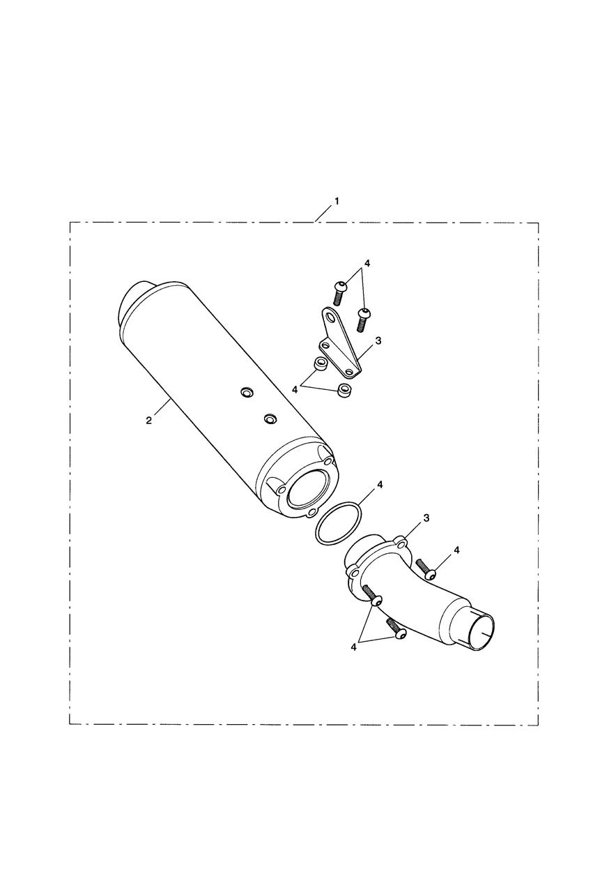 Silencer Kit, SS, Type 1A exploded diagram
