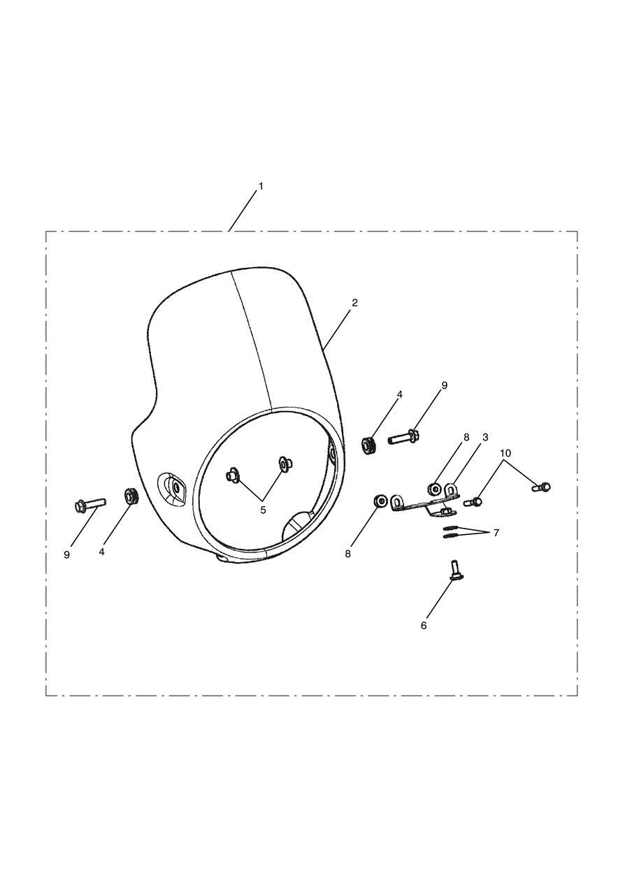 Flyscreen, Red Stripe Kit exploded diagram