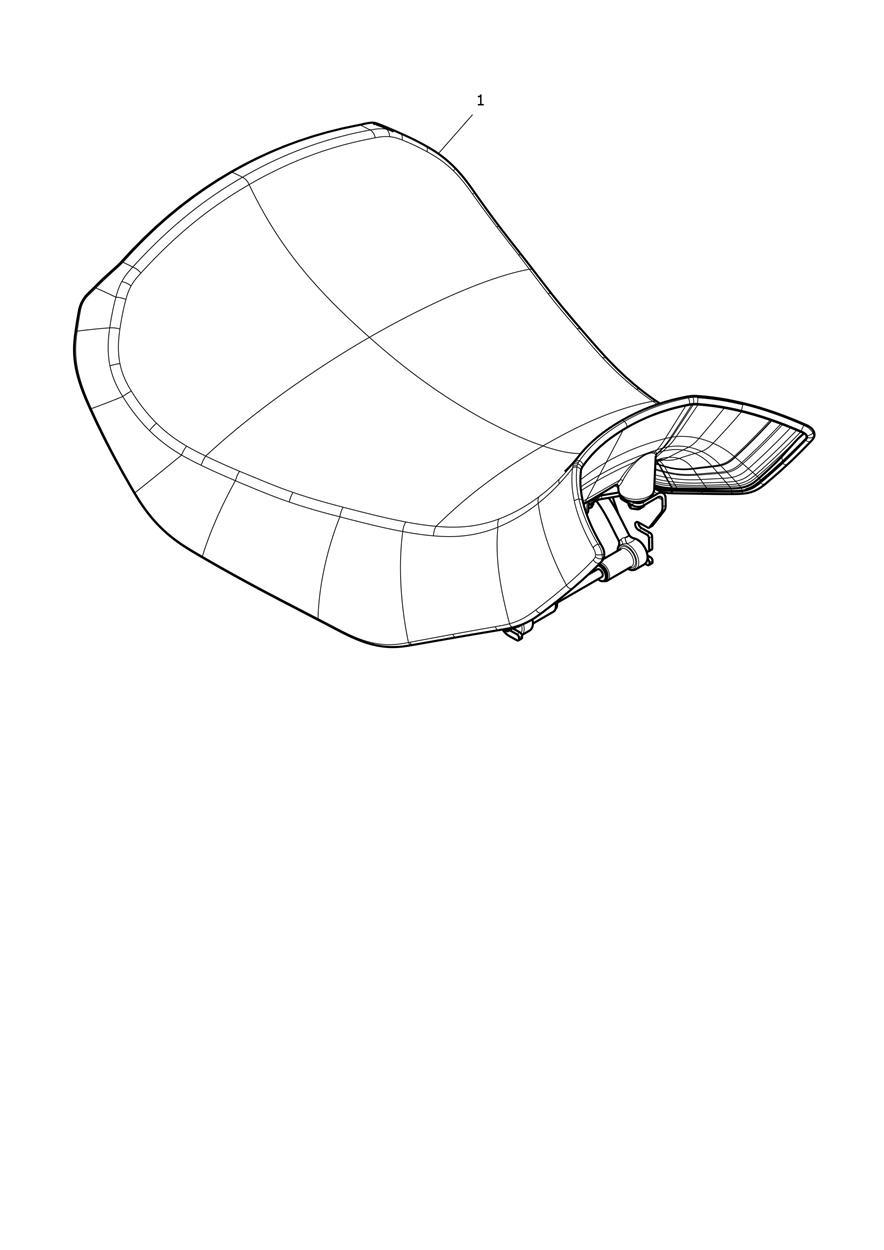 Heated Rider Seat, Low exploded diagram