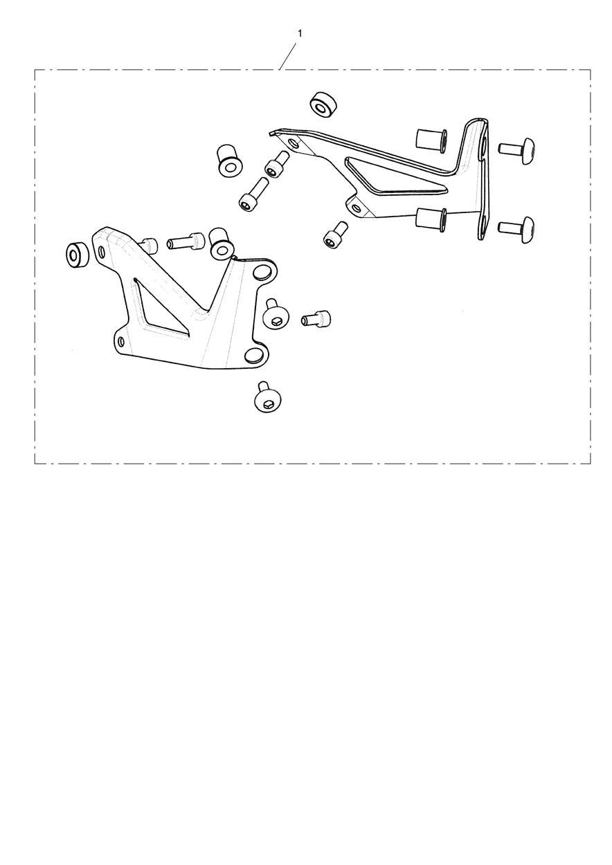 Flyscreen Mounting Kit exploded diagram
