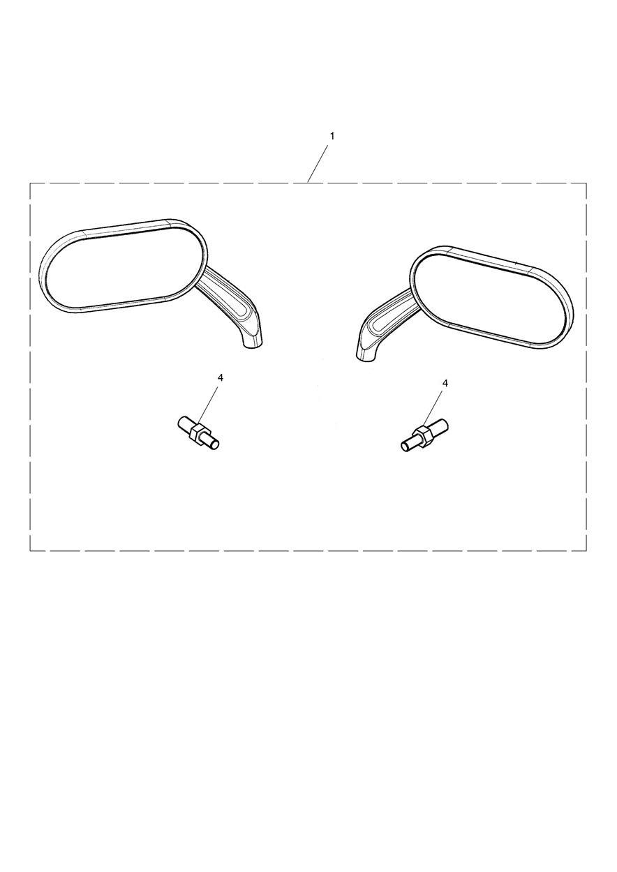 Oval Mirrors, Cast, Black exploded diagram