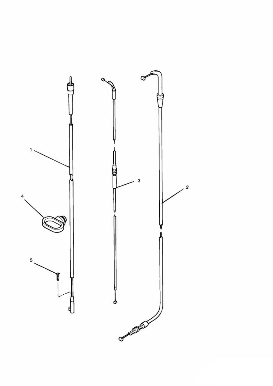 Control Cables exploded diagram