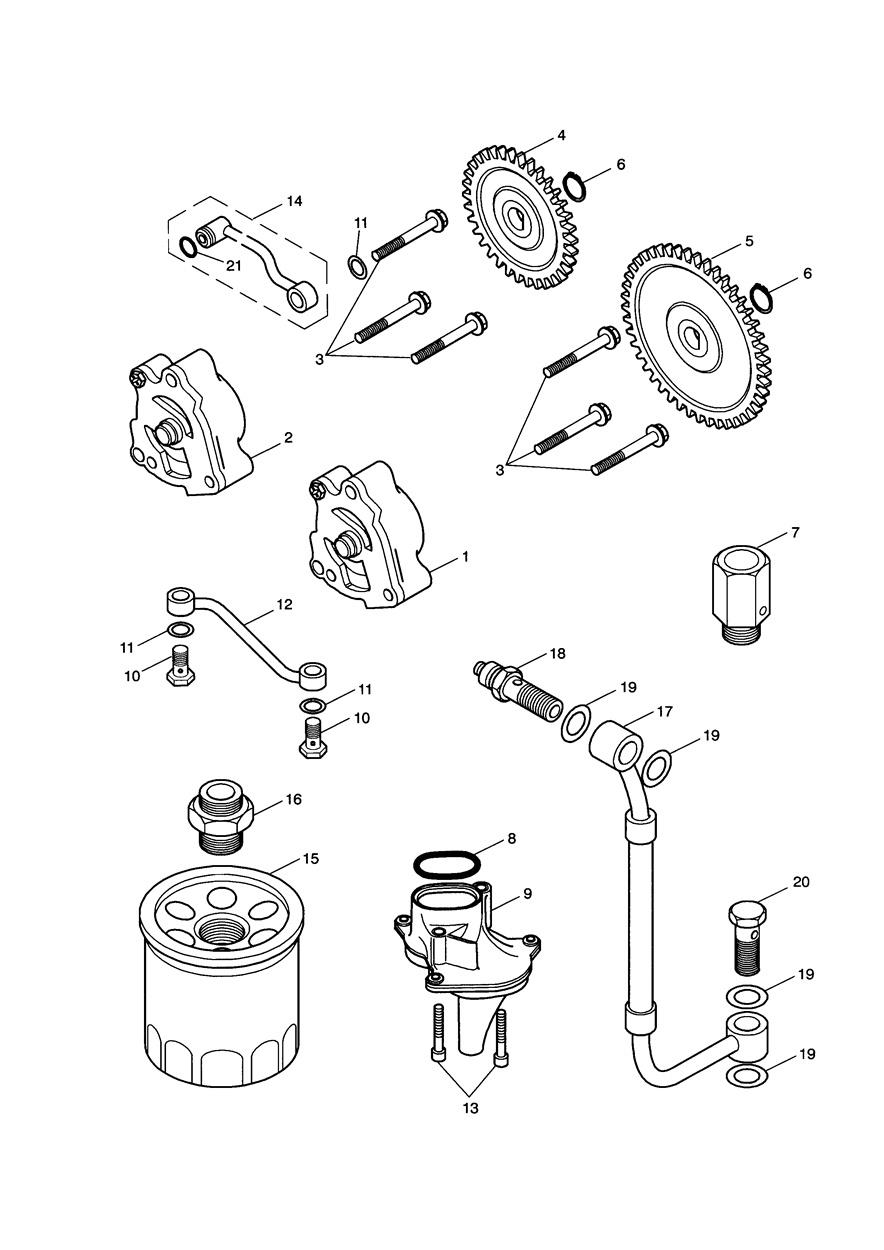 Lubrication System exploded diagram