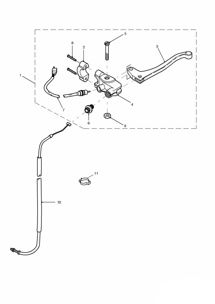 Clutch Controls exploded diagram