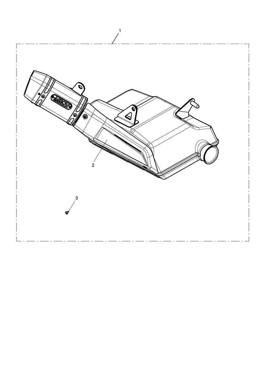 Silencer Assy, Arrow - US & UC Only exploded diagram