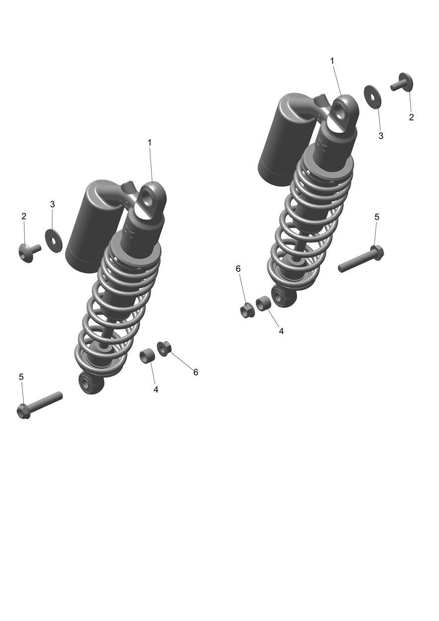 Rear Suspension Unit exploded diagram