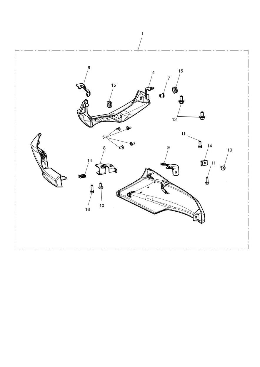Bellypan Kit, Painted exploded diagram