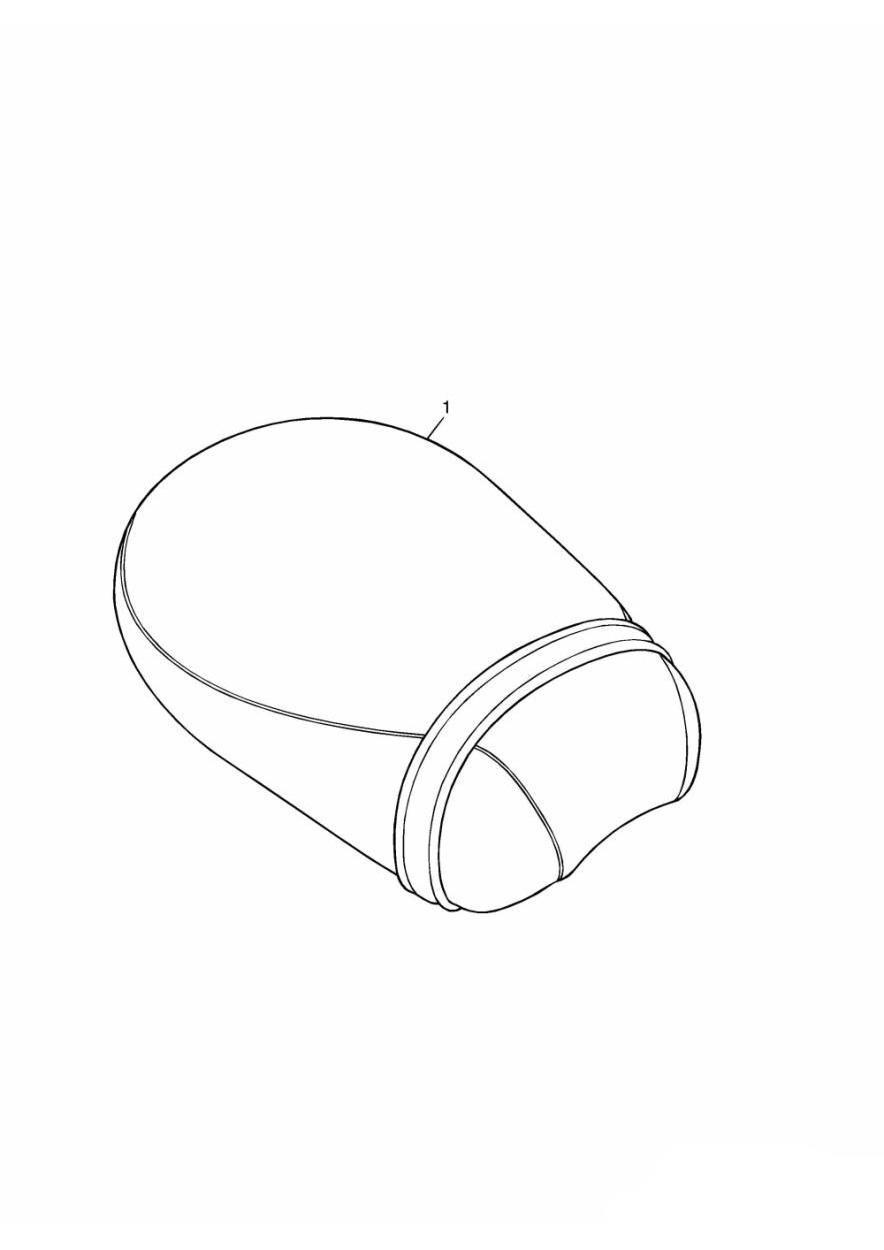 Seat Pad, Touring exploded diagram