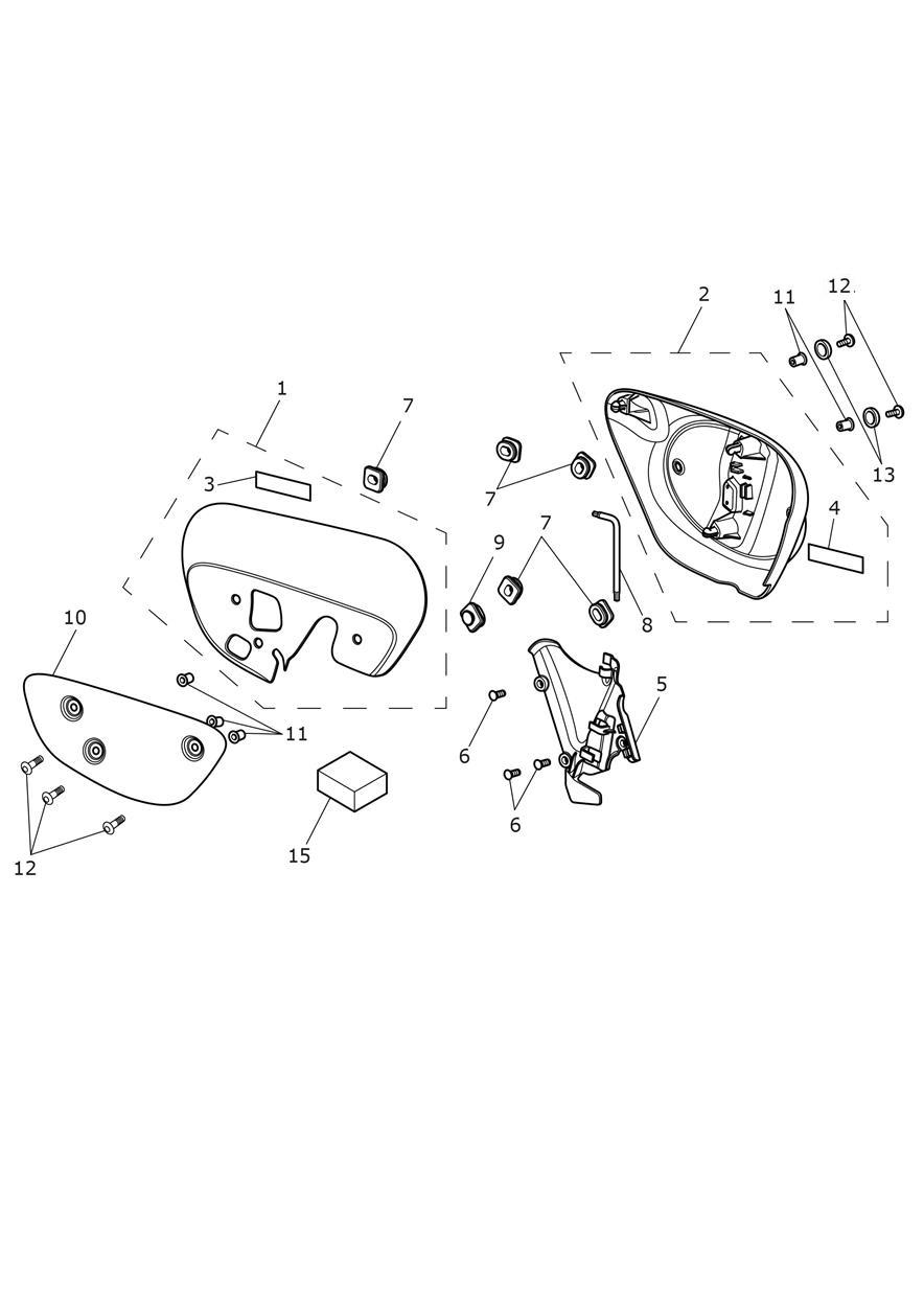 Side Fairing Panels exploded diagram