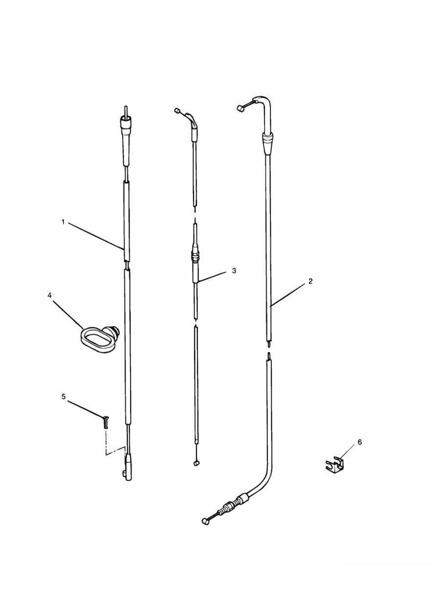 Control Cables exploded diagram
