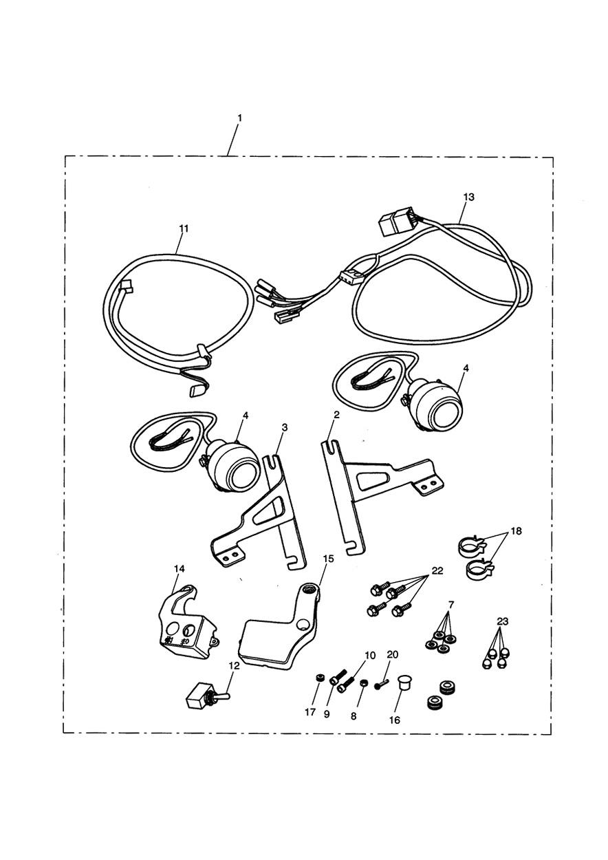Fog Light Kit exploded diagram