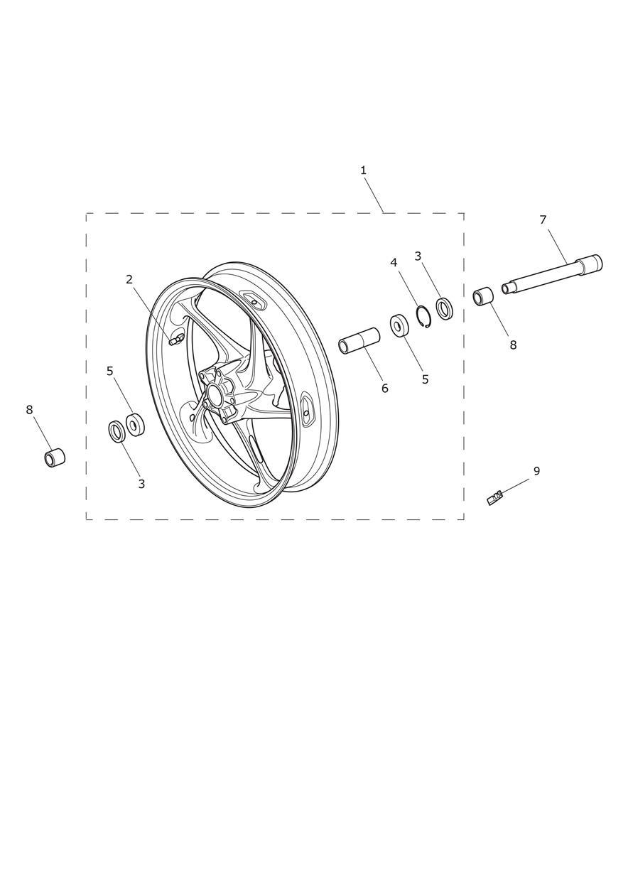 Front Wheel exploded diagram