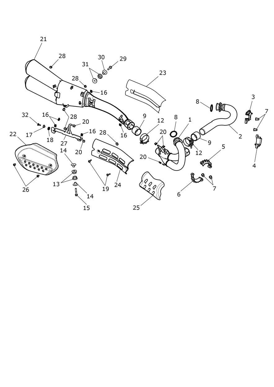 Exhaust System exploded diagram