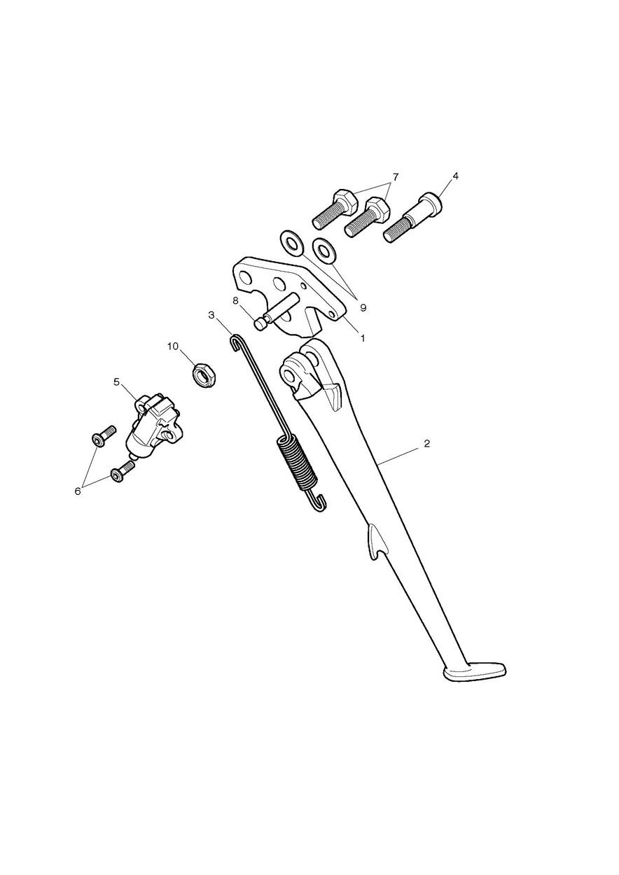 Sidestand exploded diagram