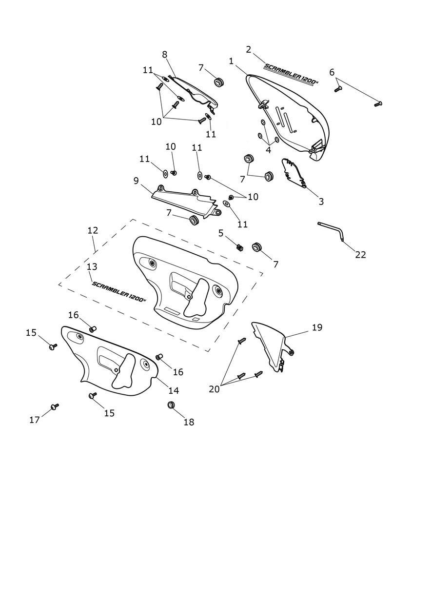 Side Panels exploded diagram