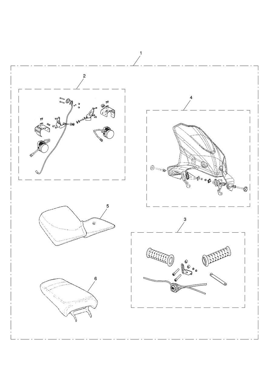 Comfort Pack exploded diagram