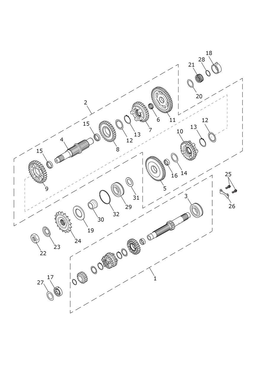 Transmission exploded diagram