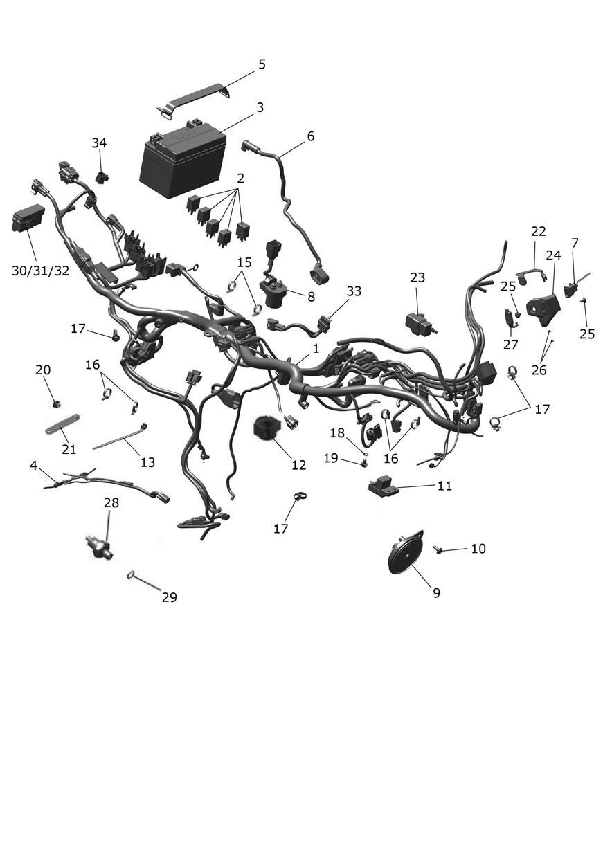 Harness exploded diagram