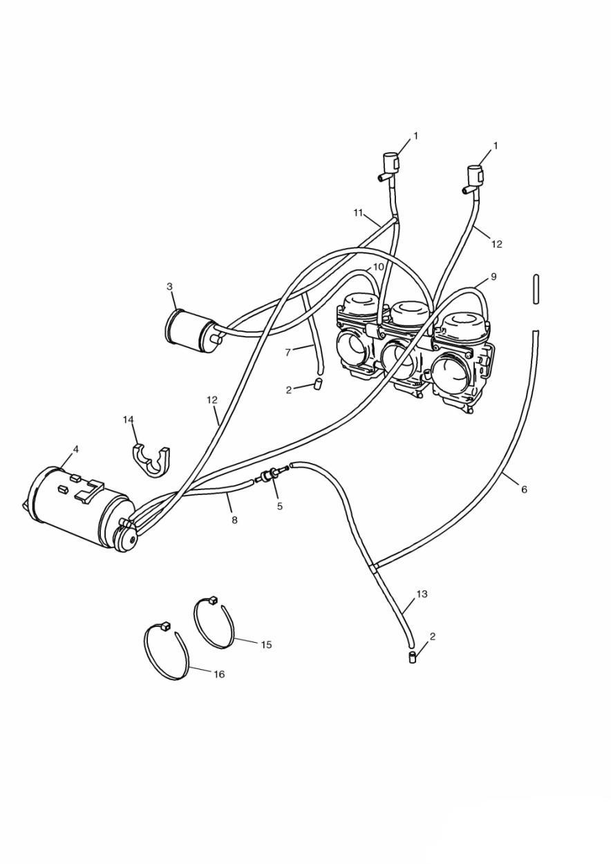 Evaporative Loss Equipment California only exploded diagram