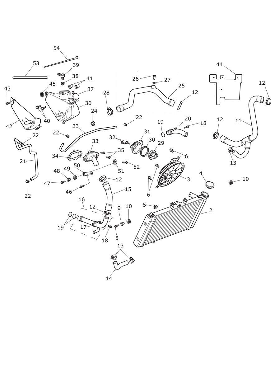 Cooling System exploded diagram