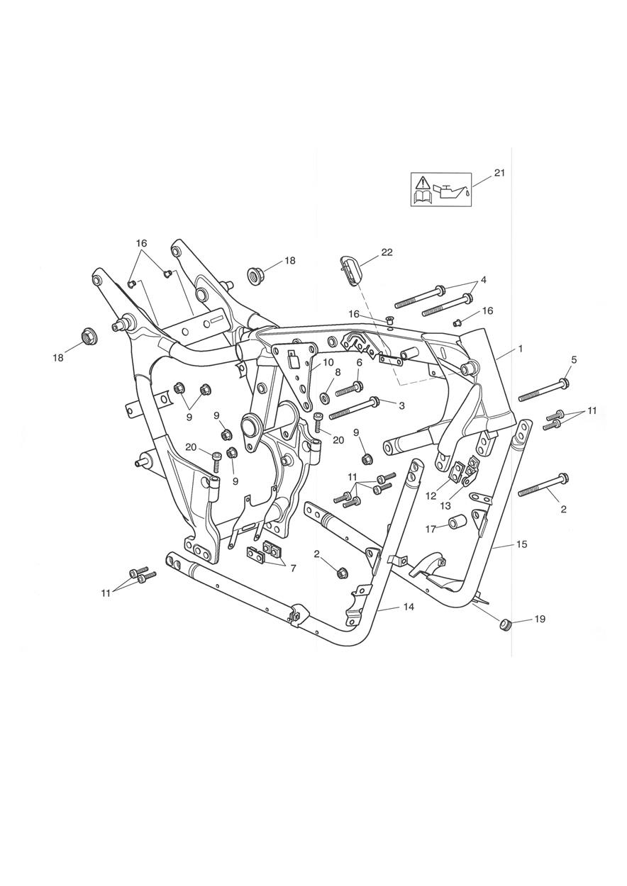 Main Frame & Fittings exploded diagram