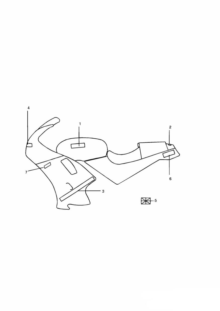 Decals Jet Black - Special Edition Daytona 1200 exploded diagram