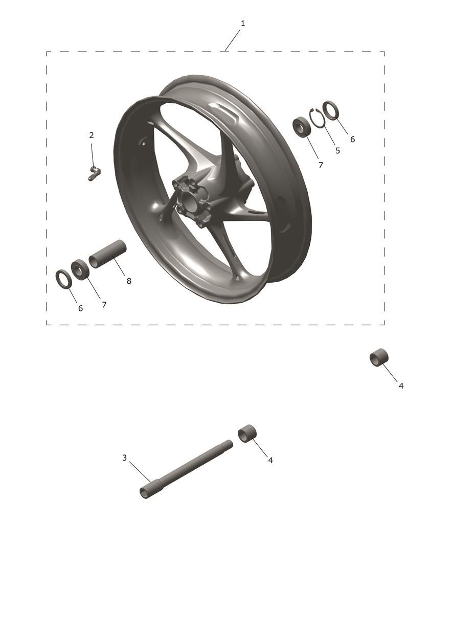 Front Wheel exploded diagram