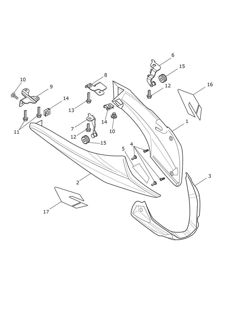 Bellypan exploded diagram