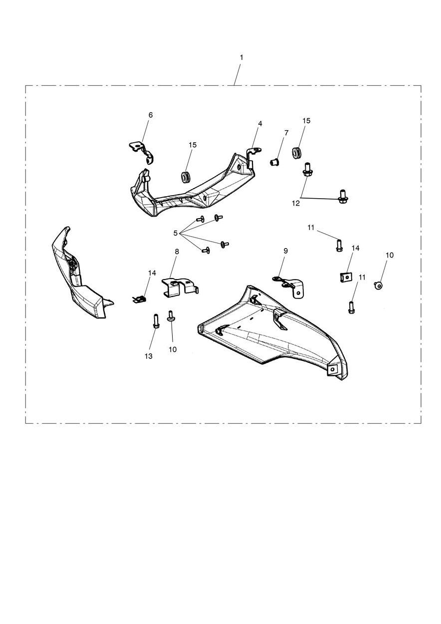 Bellypan Kit, Painted exploded diagram
