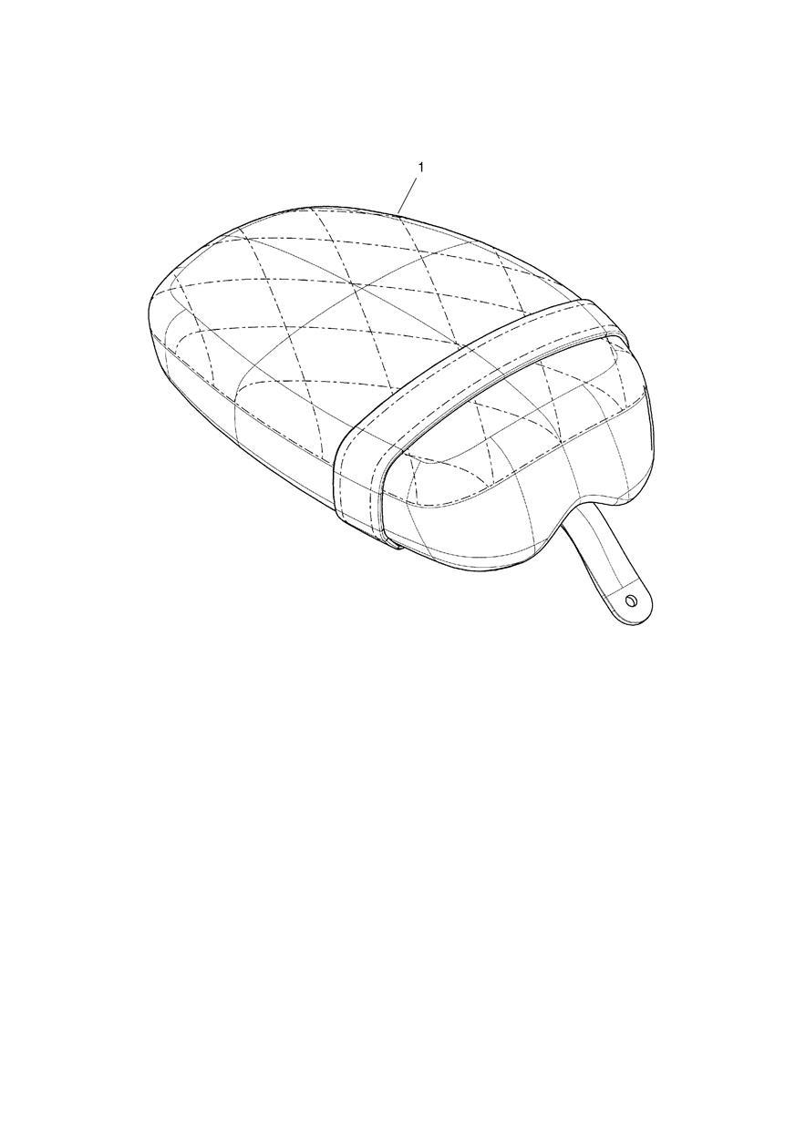 Seat, Pillion, Quilted, Brown exploded diagram