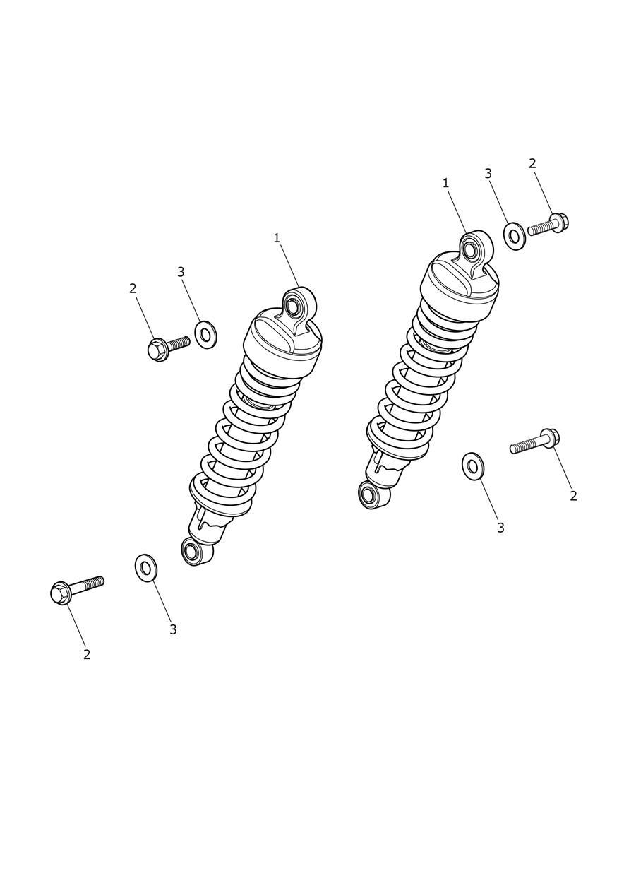 Rear Suspension Unit exploded diagram