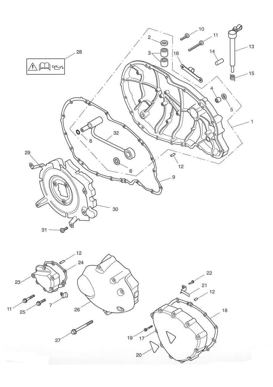Engine Covers exploded diagram
