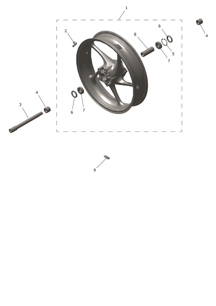 Front Wheel exploded diagram