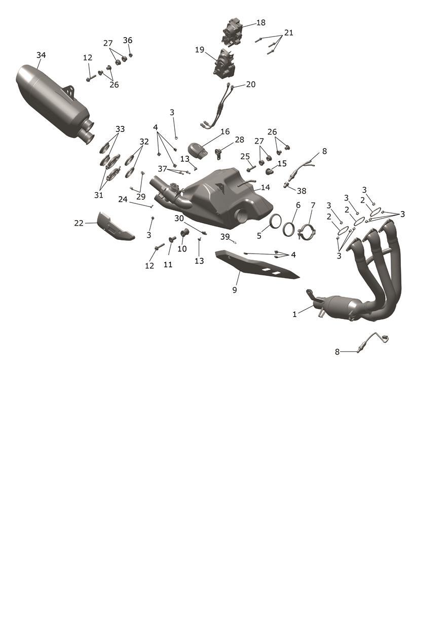 Exhaust System exploded diagram