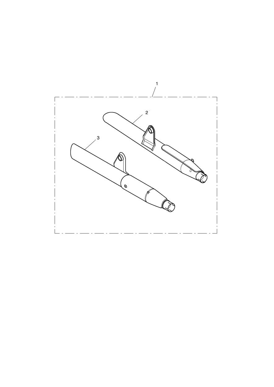 Silencers, Long, Chrome, Pair exploded diagram