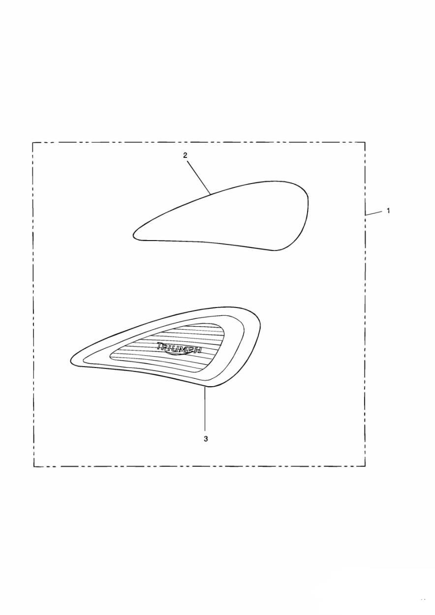 Tank Knee Pad Kit exploded diagram