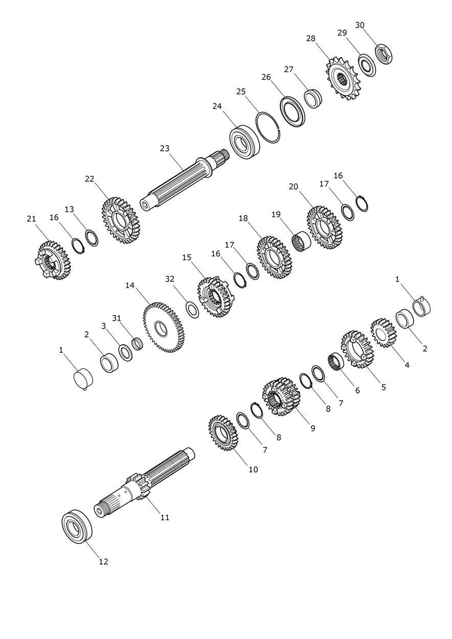 Transmission exploded diagram