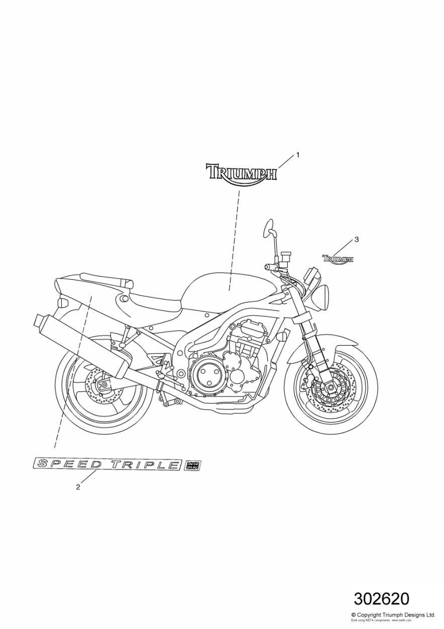 Bodywork - Decals exploded diagram