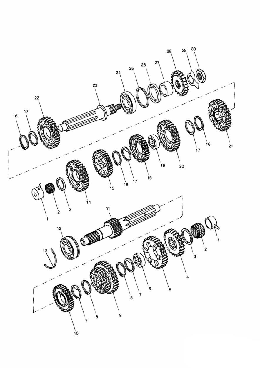 Transmission exploded diagram
